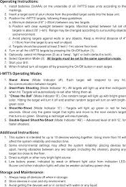 Imtts1 Interactive Multi Target Training System User Manual I Mtts User Guide Draft G6 Laser Ammo