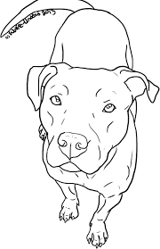 It's very sad that they have gotten a bad reputation. Dog Pitbull Aggressive Coloring Pages Easy