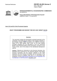Draft Programme And Budget For 2018 2021 Draft 39 C 5 Unesco Digital Library