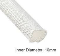 Uxcell 33Ft-10mm High TEMP Fiberglass Sleeve Insulation Cable Protectors  White