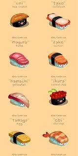 Fun japanese candy & tasty japanese snacks directly from tokyo. Squee With Delight At These Bouncing Sushi Gifs Japanese Sushi Sushi Names Japanese Food
