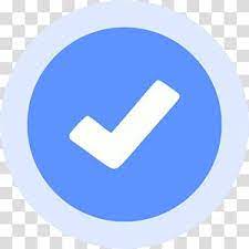 Blue And White Check Logo Facebook Social Media Verified Badge Logo Vanity Url Blue Checkmark Transparent Logo Facebook Instagram Logo Transparent Badge Logo