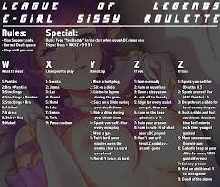 LoL E-Girl Sissy Roulette - Fap Roulette