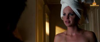 Deep cleavage shot of the star showcasing her breasts