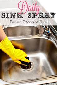 Homemade Disinfecting Sink Spray | Kitchen Sink Cleaner, Clean Sink,  Household Cleaning Tips