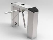 Access Control System 304 Stainless Steel Tripod Barrier Turnstile for  Subway Station