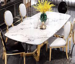 We're betting that you'd like to have this one for your home. Super Deal Fd11f0 Post Modern Light Luxury Marble Dining Table Gold Plated Stainless Steel Dining Table And Chair Rectangle Table Pb Adhecajas Co