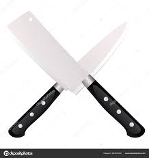 Tanto los cuchillos santoku como los cuchillos franceses o cuchillos del chef se utilizan para prácticamente las mismas tareas, por lo que, en muchos casos elegir uno u otro se. Dos Cuchillos Vectores Graficos Imagenes Vectoriales Depositphotos