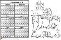 Optionally with marked federal holidays and major observances. Calendar 2019 To Color Free And Customizable