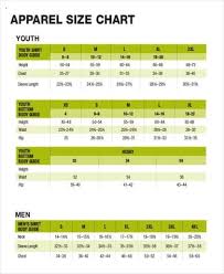 17 Clothing Size Chart Templates Word Excel Formats