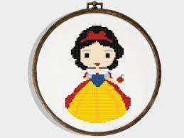 Easy disney princess cross stitch patterns. 4 Set Disney Princess Modern Cross Stitch Pattern Ariel Snow Framed Cross Stitch Nursery Cross Stitch Cross Stitch Patterns