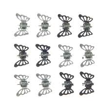 ··· professional fashion butterfly decorative hair plastic clips claw product name hair clips plastic claw model b003 size 8.2cm×4.1cm×3.6cm material pp brand honglida colors. Silver Glitter Butterfly Clips 12 Pack Claire S