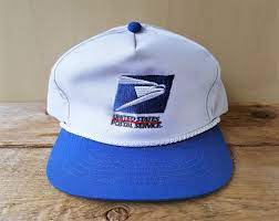 United States Postal Service Usps Vintage 90s Snapback Hat Rope Lined 2 Tone Baseball Cap Mail Delivery Promo Ballcap Snapback Hats Hats Ball Cap