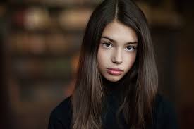 Sean Archer, Anna Fedotova, sosteniendo el cabello, coletas, exhibición de  retratos, Fondo de pantalla HD