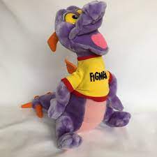 Walt Disney Productions 17 Figment Plush Stuffed Animal Purple Dragon Vtg Large Ausgestopftes Tier