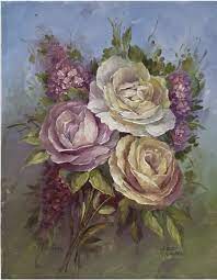 Dvd1045 4 Seasons Floral Vol 1 Flower Painting Floral Painting Rose Painting