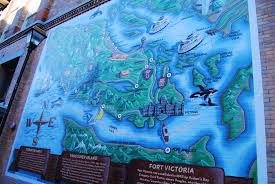 Victoria Street Art Vancouver Island Map Broughton St Pemberton Land Surveyor Monument Http Bit Ly X9kxcm Vancouver Island Map Map Murals Columbia Map