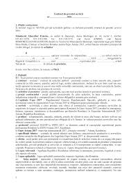 Contract de prestări de servicii. Https Www Mae Ro Sites Default Files File Anul 2017 Expo Astana 2017 2017 05 02 Model Contract Pdf