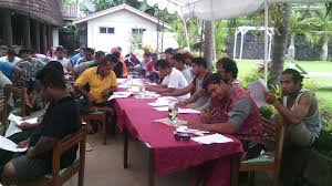 Richard Bibby recruiting in Samoa. Great to see old faces and new.