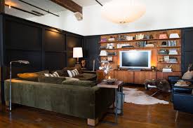 Rustic Media Room Photos 2 Of 3 You don't have to be a millionaire to talk about the media room.
