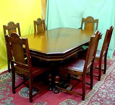 Largest stock of antique dining tables in the world typically over 400 genuine antique tables for sale at our trade antique furniture warehouse just north of london. Oak Antique Dining Room Table Chairs Sold Passion Bac Ojj