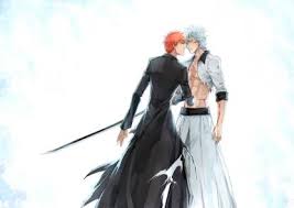 Bastard, you still haven't cut that unruly hair of yours? a familiar voice jested. Athah Anime Bleach Ichigo Kurosaki Grimmjow Jaegerjaquez Soul Reaper Orange Hair Weapon Katana Blue Eyes Blue Hair Blood 13 19 Inches Wall Poster Matte Finish Paper Print Animation Cartoons Posters In