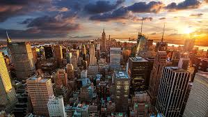 Maybe you would like to learn more about one of these? Hd Wallpaper New York City Sunset Aerial View Wallpaper Flare