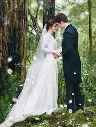 Pin By Wanda Edwards Laroche On Twilight Saga Fan Vampire S And Wolf S And Other Pictures Bella Wedding Dress Twilight Bella And Edward Wedding Twilight Photos