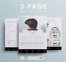 Blog Media Kit Template 3 Pages Media Kit Template Blog Media Kit Media Kit