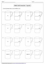 Metric Unit Conversion Worksheets