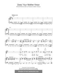 Hark The Herald Angels Sing Pentatonix Sheet Music Pdf Does Your Mother Know Abba By B Andersson B Ulvaeus On Musicaneo Sheet Music Abba Piano Sheet Music