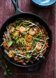 Add zoodles and cook, stirring occasionally, until tender (but still al dente!), about 5 minutes. Zucchini Noodle Pad Thai Recipe Easy Thai Zoodles White On Rice