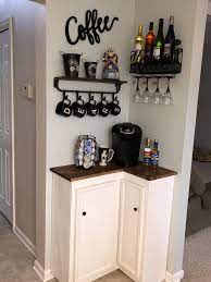 Allow us to introduce you to a genuine innovation, able to take care of customers, offering them freshness, taste. Coffee Corner Bars For Home Small Apartment Decorating Coffee Bar Home