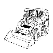 Bobcat Skid Steer Coloring Pages Sketch Coloring Page Tractor Coloring Pages Coloring Pages Truck Coloring Pages