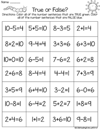 True False Addition And Subtraction Differentiated Subtraction Addition And Subtraction True False