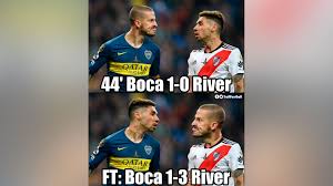 Find the newest boca river meme. Los Mejores Memes Del Historico Titulo De River Ante Boca Infobae