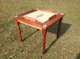Solid Mahogany Domino Table With Turn Legs And Locked Drawers Domino Table Solid Mahogany Mahogany