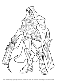 Learn How To Draw Reaper From Overwatch Overwatch Step By Step Drawing Tutorials Drawing Tutorial Reaper Drawing Overwatch Reaper