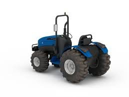 Blue Farm Tractor 3d Model 3ds Max Files Free Download Modeling 30223 On Cadnav 3d Model Tractors Model