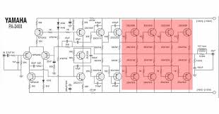 High power audio amplifier layout diagram. Yamaha Power Amplifier Pa 2400 Schematic Pcb Electronic Circuit