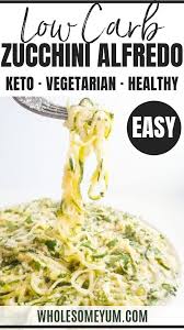 Zucchini Alfredo Recipe Keto Zoodles Alfredo Keto Zucchini Noodles Alfredo Keto Zoodles Has A Rich Cr Low Carb Vegetarian Recipes Alfredo Recipe Zoodles