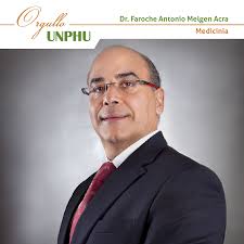 Conoce al Dr. Faroche Antonio Melgen Acra #OrgulloUNPHU El Dr. Faroche  Antonio Melgen Acra, nació el 23 de octubre de 1963 en Santo Domingo. Es  graduado de la Escuela de Medicina de