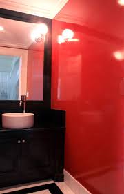 Arteriors High Gloss Painted Wall Finish On Bathroom Walls Contemporary Bathroom Boston By Arteriors Designer Finishes