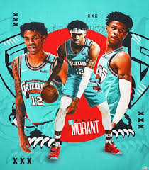 Meade Pruden On Instagram Ja Morant 1 2 Jamorant Digitalart Sportsart Michael Jordan Chicago Bulls Basketball Players Nba Sports Design