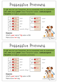 Mach unseren gratis online deutschkurs für das niveau a1, a2, b1 oder b2. Merkblatt Possessive Pronouns Unterrichtsmaterial Im Fach Englisch Englischunterricht Englische Pronomen Koreanische Worte