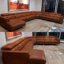 Shop wayfair.ca for all the best sectionals, sectional sofas & couches. The Couch Potato Ø¹Ù„Ù‰ ØªÙˆÙŠØªØ± Atlanta C Shaped Sofa With Seven Seats Including Corner Seat And Lounger Six Motorised Recliners Adjustable Headrest Semi Aniline Oil Pulled Montana Leather In Whisky Colour Just