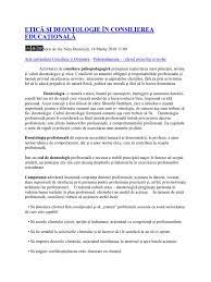 Wir speichern dabei in scoala nur wenige für das sinnvolle funktionieren. 50695052 EticÄƒ Si Deontologie In Consilierea EducaÅ£ionalÄƒ Docx Net