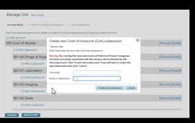 Chart Of Accounts Coa Setup