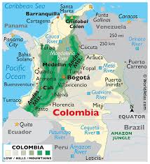 Ecuador and colombia to the north. Colombia Maps Facts World Atlas