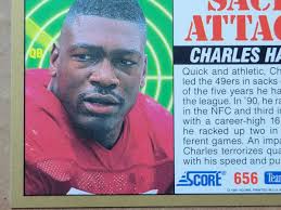 Charles Haley 1991 Score Sack Attack Football Card #656